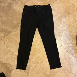 Black Zara studded jeans 14